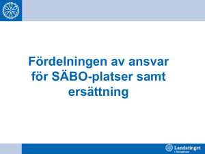 Fördelningen av ansvar för SÄBO