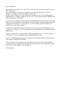 TILL STÄMMAN 4H är återigen en organisation i stor fara! Vill vi att