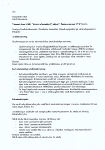 Till Naturvårdsverket 10648 Stockholm Yttrande över MKB