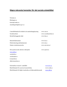 Hemsidor socialt arbete