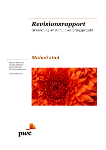 Stora investeringsprojekt