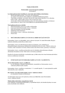 PAKKAUSSELOSTE Desloratadine Actavis 0,5 mg/ml oraaliliuos