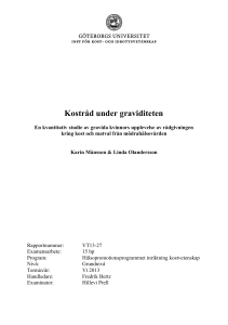 Kostråd under graviditeten - GUPEA