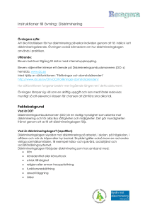 Instruktioner till övning - Byrån mot diskriminering i Östergötland