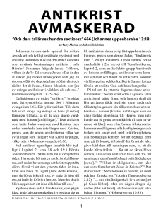 AntiChrist Unmasked – Antikrist avmaskerad