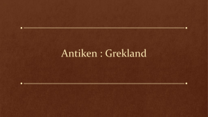 Antiken : Grekland