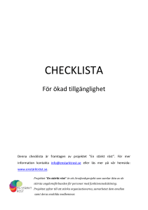 Checklista