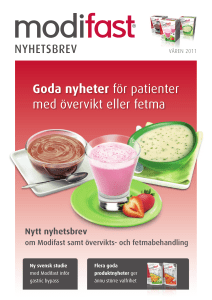 Goda nyheter för patienter med övervikt eller fetma