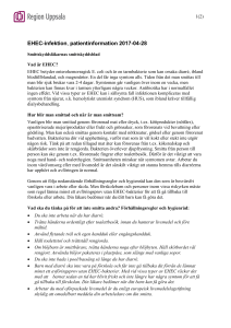 EHEC-infektion, patientinformation 2017-04-28
