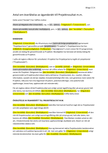 Bilaga 3.5 A till projektavtalet
