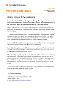 Pressmeddelande