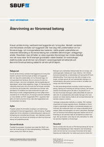 Återvinning av förorenad betong