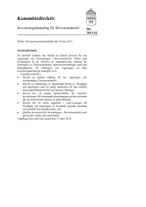 Investeringsplanering för försvarsmateriel, 2013:52