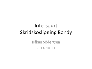 Intersport Skridskoslipning Bandy