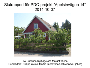 Projekt: Apelsinvägen 14