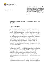 Mänskliga rättigheter, demokrati och rättsstatens