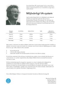 Miljövänligt VA-system