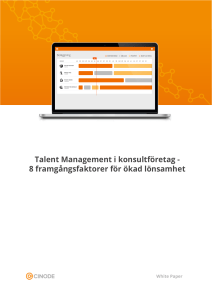 Talent Management i konsultföretag