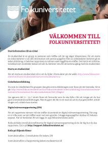 Folkuniversitetet - Studiecirkel