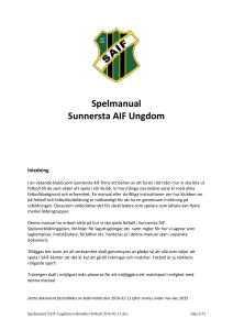 Spelmanual Sunnersta AIF Ungdom