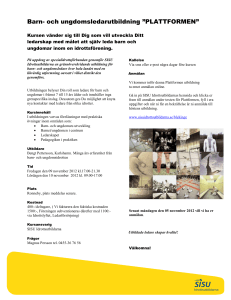 Gränsöverskridande barn- och ungdomsledarutbildning