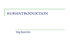 Planering av projekt - TFE