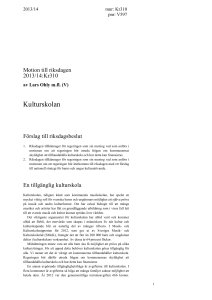 Kulturskolan - Riksdagens öppna data