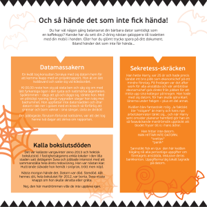 Och så hände det som inte fick hända!