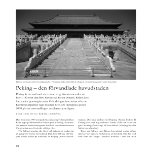 Peking – den förvandlade huvudstaden