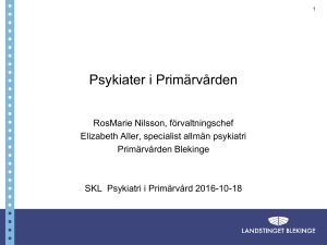 Psykiater i Primärvården