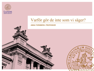 Vårmötet 2015. Forsberg-varför gör de inte som vi säger?