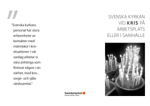 svenska kyrkan vid kris på arbetsplats eller i samhälle