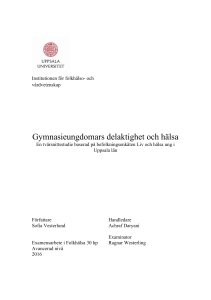 Gymnasieungdomars delaktighet och hälsa