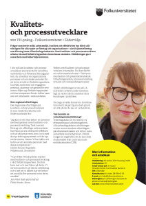 Kvalitets- och processutvecklare