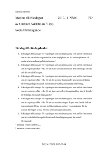 Socialt företagande - Riksdagens öppna data