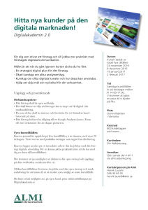 Hitta nya kunder på den digitala marknaden!