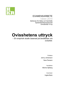 Ovisshetens uttryck