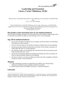 Leadership and Formation
