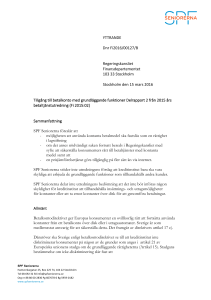 YTTRANDE Dnr Fi2016/00127/B
