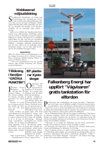 Falkenberg Energi har uppfört "Vägvisaren" gratis