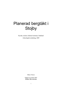 Planerad bergtäkt i Stojby