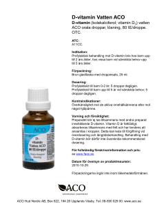 D-vitamin Vatten ACO - Omega Pharma Nordic