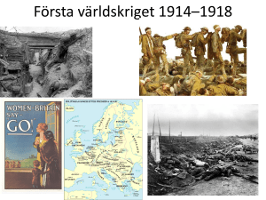 Första världskriget 1914*1918
