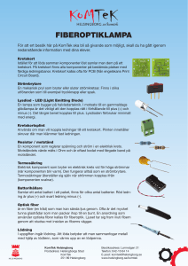 Fiberoptiklampa åk 8-9