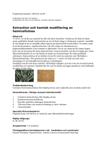 Extraction och kemisk modifiering av hemicellulosa