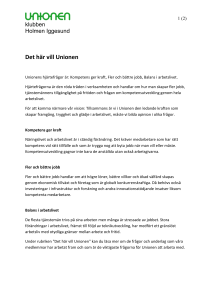 Det här vill Unionen