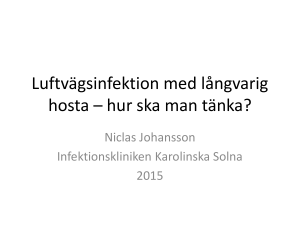 Luftvägsinfektion med långvarig hosta