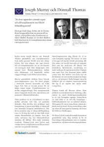 Joseph Murray och Donnall Thomas