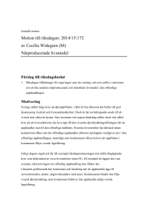 201415M1029 Närproducerade livsmedel