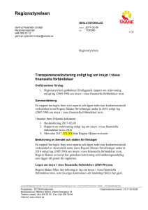 Sammanträde i Regionstyrelsen 2017-03-16